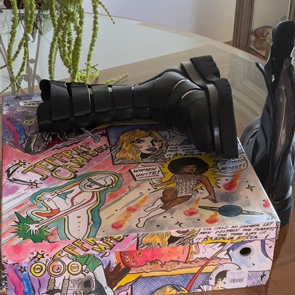 Jeffrey Campbell size 8.5 Black/Noir gladiator boot sandal from Free People - Picture 8 of 12